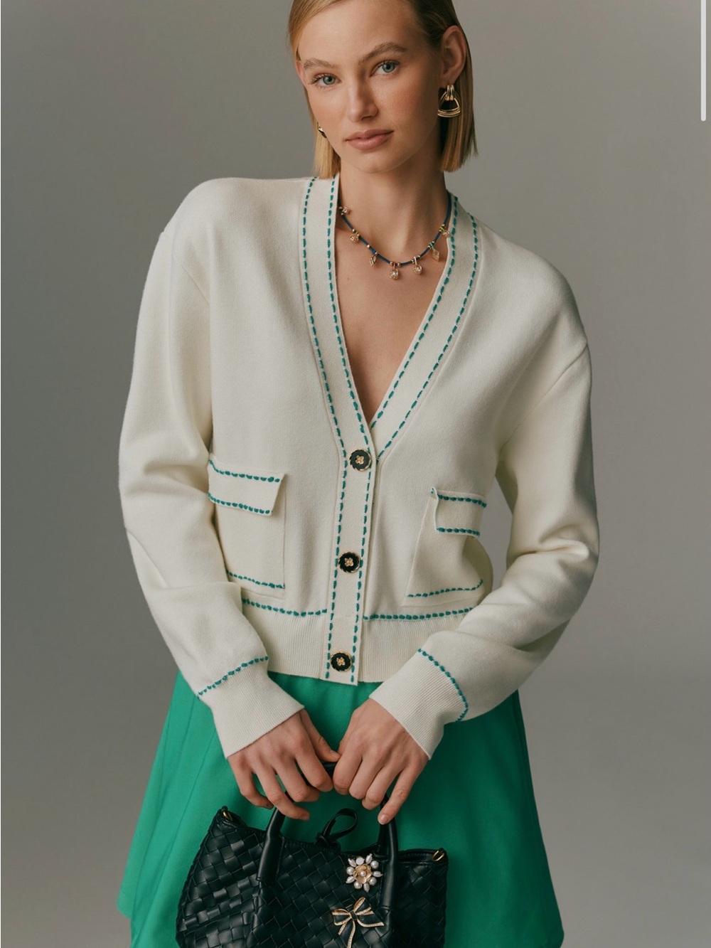 Anthropologie Maeve Gemini Twofer Sweater Dress